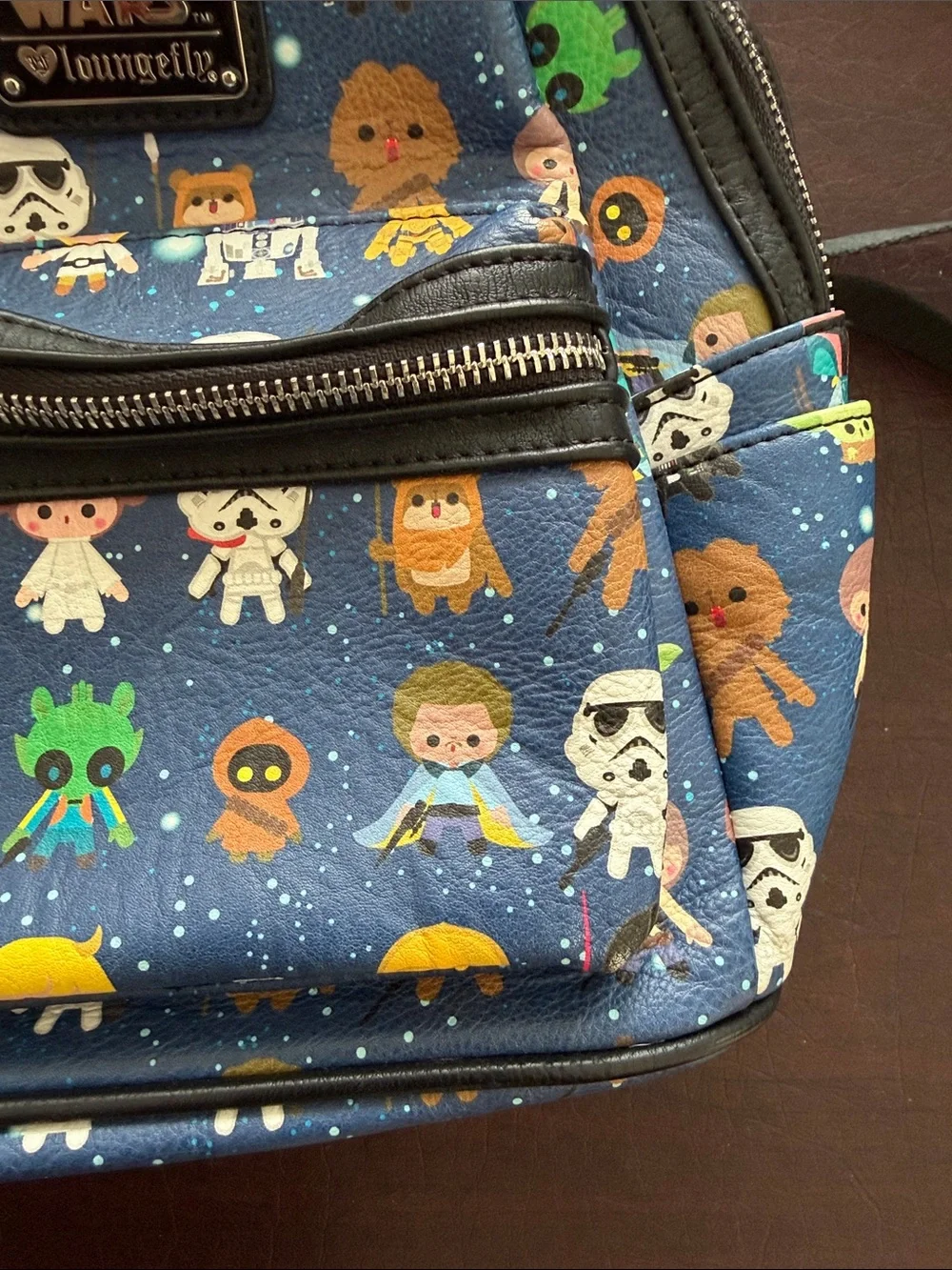 Loungefly Blue Star Wars Character Mini Backpack Disney